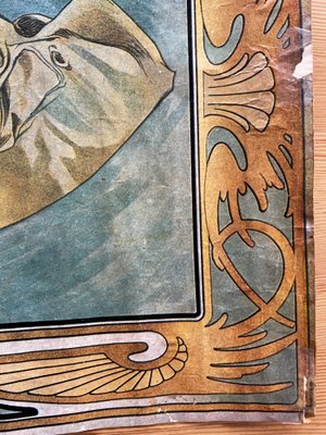 Alphonse Mucha アート作品 2点セット Amazon.com: Textured Paper - Alphonse Mucha - Autumn Moon