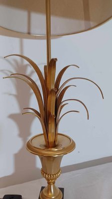Boulanger Palm Pineapple Lamp from Maison Charles, 1960s for sale