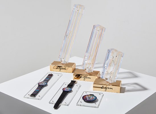 Limited Edition Watch Set by Yaacov Agam for Movado, 1989, Set of