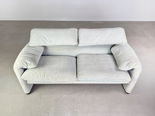 Maralunga Two-Seater Sofa by Vico Magistretti for Cassina, 1990s