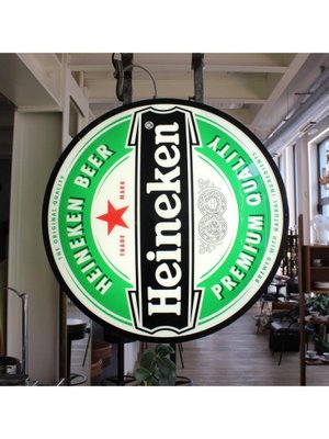 Double-Sided Heineken Illuminated Sign, 1980s for sale at Pamono
