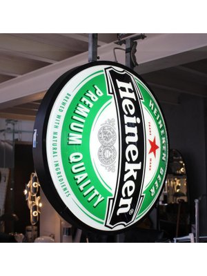 Double-Sided Heineken Illuminated Sign, 1980s for sale at Pamono