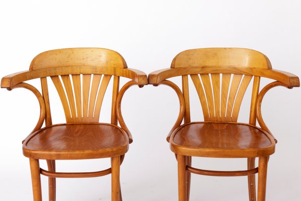 Beech Bentwood Chairs from Radomsko ZMG, Poland, 1970s, Set of 4