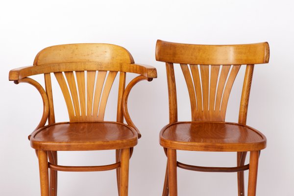 Beech Bentwood Chairs from Radomsko ZMG, Poland, 1970s, Set of 4