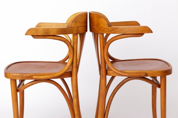 Beech Bentwood Chairs from Radomsko ZMG, Poland, 1970s, Set of 4