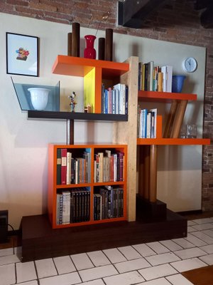 Liana Bookcase by Ettore Sottsass, 1985 for sale at Pamono