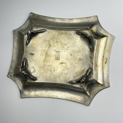 Antique Silver Plated Tray by Queen Victoria Sheffield, 1890s for