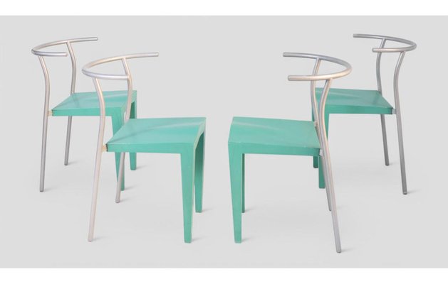 Dr. Glob Chairs by Philippe Starck for Kartell, 1980s, Set of 4