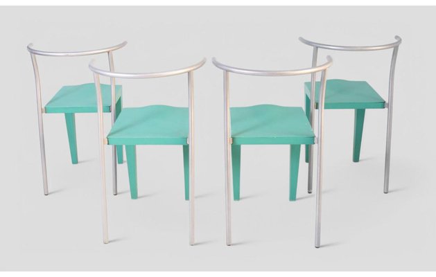 Dr. Glob Chairs by Philippe Starck for Kartell, 1980s, Set of 4