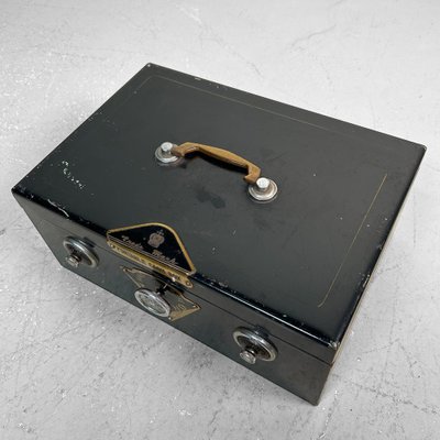 Vintage Japanese Metal Money Safe, 1950s for sale at Pamono