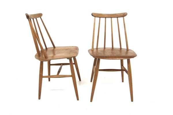 Set of Fanett Chairs by Ilmari Tapiovaara for Edsby Verken Set of Fanett Chairs by Ilmari Tapiovaara for Edsby Verken