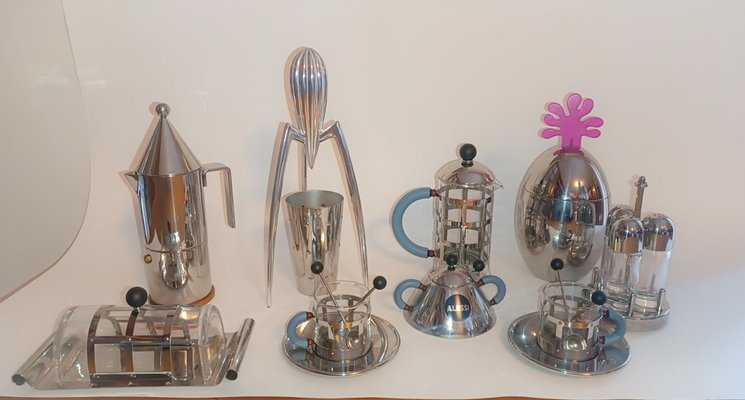 Table Objects by Michael Graves for Alessi, Set of 10 for sale at