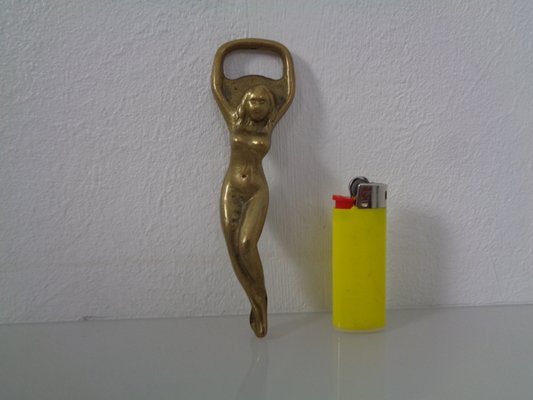 Nude Woman Bottle Opener in Brass, Germany, 1960s for sale at Pamono