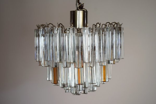 Mid Century Modern Chandelier With, Contemporary Amber Glass Chandelier Lighting