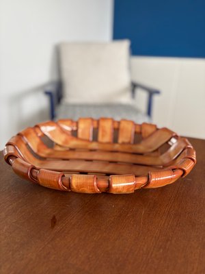 Italienische Vintage Obstschale aus gewebter Keramik, 1960er bei Pamono kaufen