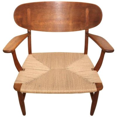 ch22 shell chair by hans wegner for carl hansen søn 1951 for sale