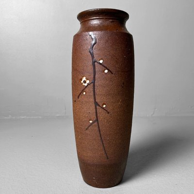 Vintage Kotobuki Ikebana Japanese Flower Vase by Suzuka-Yaki