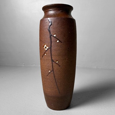 Vintage Kotobuki Ikebana Japanese Flower Vase by Suzuka-Yaki