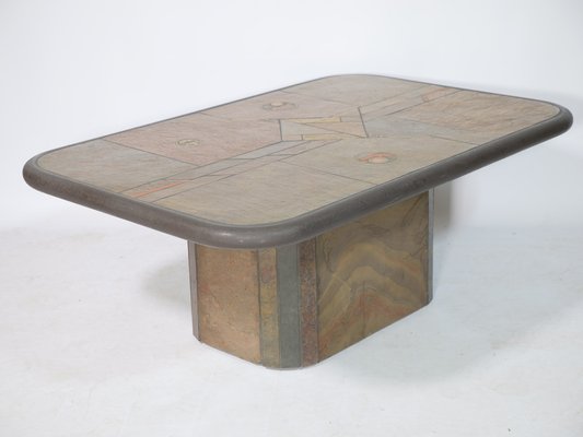 Brutalistischer Steintisch von Paul Kingma, 1980er bei Pamono kaufen