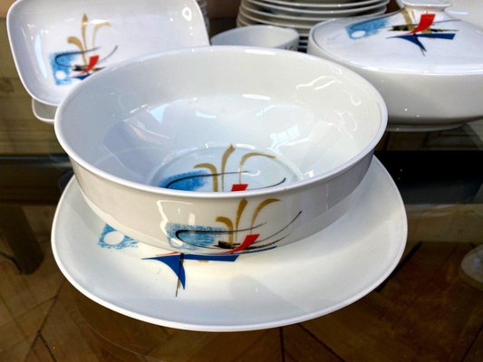 Rimbaud Table Service in Limoges Porcelain by Georges Boyer, Set