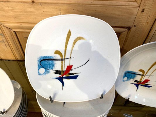 Rimbaud Table Service in Limoges Porcelain by Georges Boyer, Set