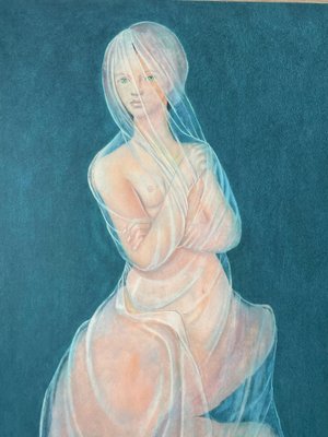Leonor Fini, Sphinx with Veil, 1970, Lithograph for sale at
