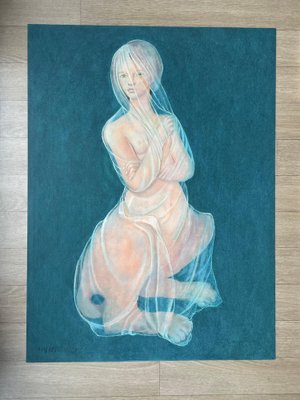 Leonor Fini, Sphinx with Veil, 1970, Lithograph for sale at