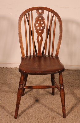 Windsor Wheelback Chairs, 19th Century, Set of 6 for sale at Pamono