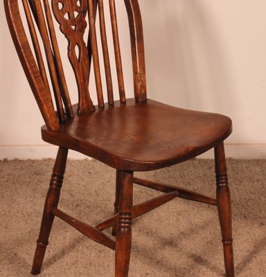 Windsor Wheelback Chairs, 19th Century, Set of 6 for sale at Pamono