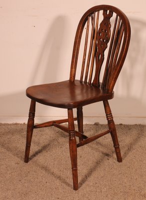 Windsor Wheelback Chairs, 19th Century, Set of 6 for sale at Pamono