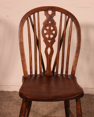Windsor Wheelback Chairs, 19th Century, Set of 6 for sale at Pamono