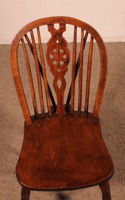 Windsor Wheelback Chairs, 19th Century, Set of 6 for sale at Pamono