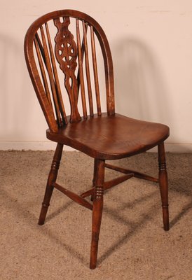 Windsor Wheelback Chairs, 19th Century, Set of 6 for sale at Pamono