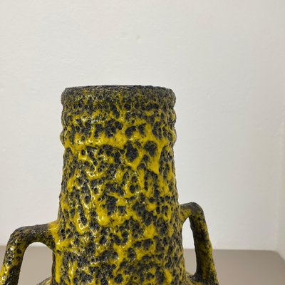 Large Fat Lava Pottery Vase by Fohr Ceramics, Germany, 1970s for
