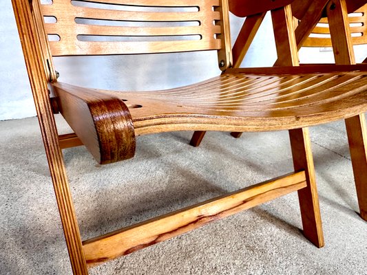 Set of Early Edition Model Rex Lounge Folding Chairs by Niko Kralj