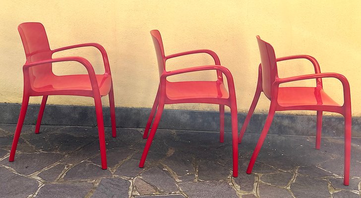Tiffany Chairs by Marcello Ziliani for Casprini, Set of 3 for sale