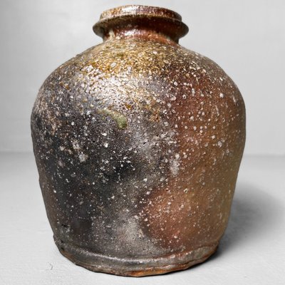 Japanese Shigaraki Yaki Ikebana Flower Vasei by Takahashi Shunsai