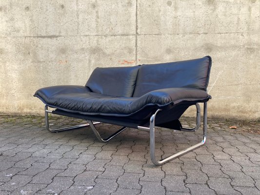 Leather 2-Seater Sofa by Johan Bertil Häggström for Swed-Form
