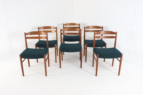 Chairs by Carl Ekström for Albin Johansson, 1970s, Set of 6 for