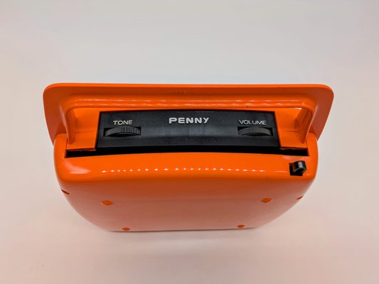 Orange Penny Record Player by Mario Bellini for MusicalNastro
