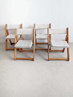 Kon-Tiki Folding Chairs by Gillis Lundgren for Ikea, 1970s, Set of