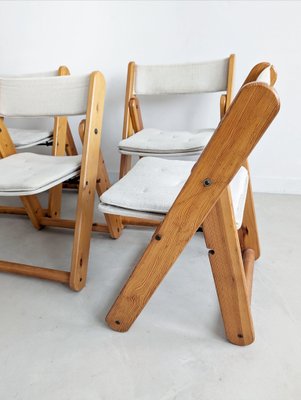 Kon-Tiki Folding Chairs by Gillis Lundgren for Ikea, 1970s, Set of