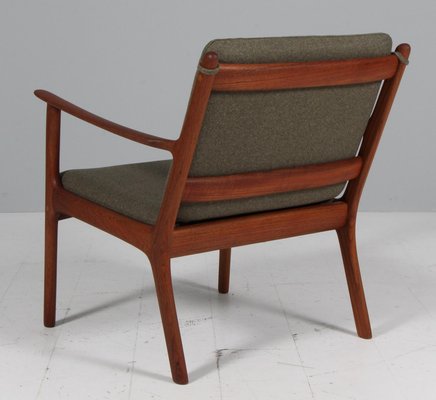 Wool Lounge Chair by Ole Wanscher for sale at Pamono