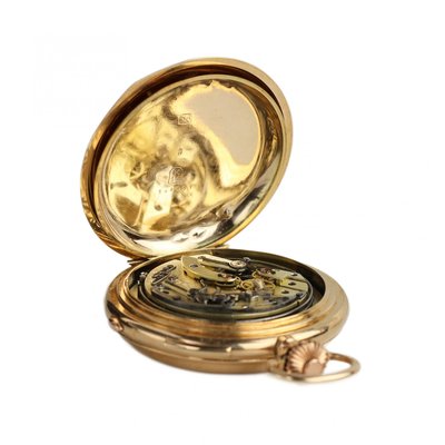 Orologio da tasca in oro 14 carati con ripetizione di Reyem Frères