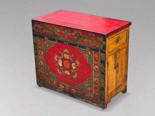 2 Drawer Cabinet From Gansu Province - 19thC 2 Drawer Cabinet From Gansu Province - 19thC