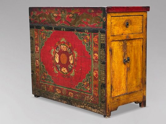 2 Drawer Cabinet From Gansu Province - 19thC 2 Drawer Cabinet From Gansu Province - 19thC