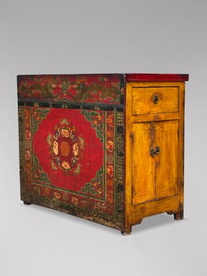 2 Drawer Cabinet From Gansu Province - 19thC 2 Drawer Cabinet From Gansu Province - 19thC