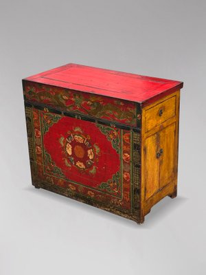 2 Drawer Cabinet From Gansu Province - 19thC 2 Drawer Cabinet From Gansu Province - 19thC