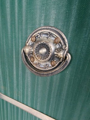 Malle/armoire à Vapeur Vintage Ghurka - Cuir Marron, Fabriquée Aux USA