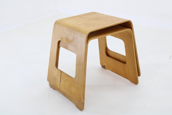 Set of Wooden Stools by Lisa Norinder for Ikea, Sweden, 1990s for